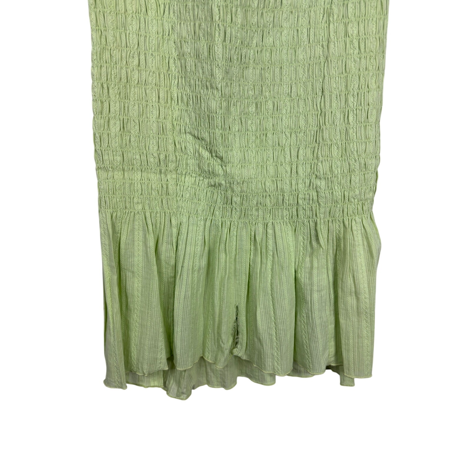 Apres Studio Midi Dress Strapless Cotton Wedding Guest Party Preppy M — image 7 of 8